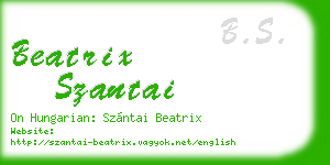 beatrix szantai business card